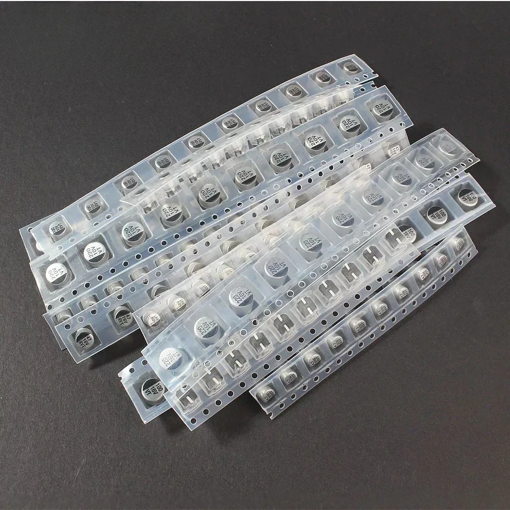 130PCS SMD Aluminium-Elektrolytkondensator-Kit 1UF220UF 13Value Kondensator-Kit 16V 25V 50V 2,2UF 4,7UF 10UF 22UF 47UF 100UF 220UF Image
