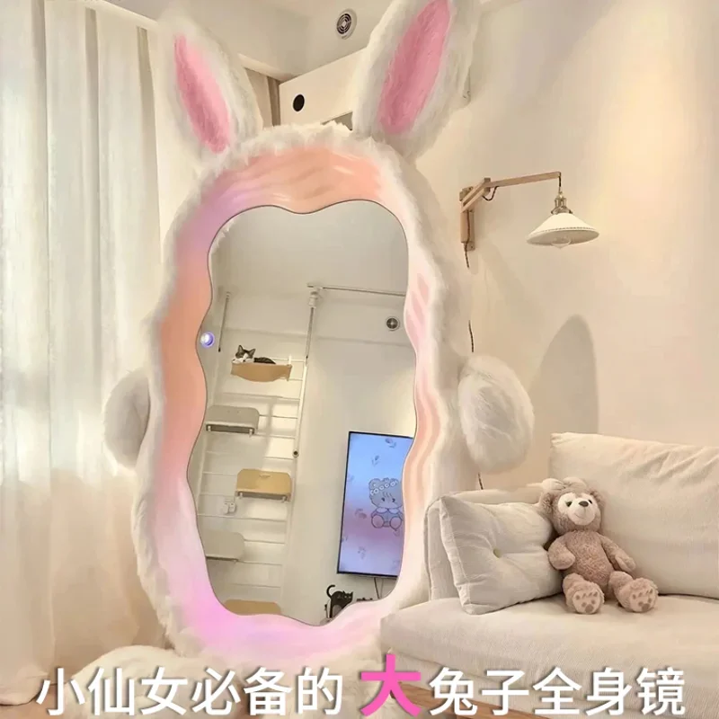 Kaninchen Ganzkörper Bodens piegel Memphis, Bekleidungs geschäft leuchtende Ganzkörper spiegel Schlafzimmer Make-up, Spiegel Licht