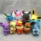 9 stili Pokemon Eevee Bag ciondolo Pokemon peluche portachiavi giocattoli Eevee Sylveon Vaporeon