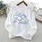 Cinnamoroll Top a maniche lunghe per bambini T-shirt anime simpatico cartone animato Nuovo bianco Abbigliamento casual Camicetta Moda Abbigliamento per bambini Regalo