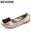 Leichte, aufrollbare Ballerinas mit Metallschnalle, Damenschuhe, gemütliche Mokassins, Paillettenstoff, faltbare Ballerinas für Damen, Größe 35–41