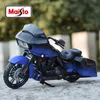 Maisto 1:18 Harley-Davidson 2018 CVO Road Glide Blau Schwarz Druckgussfahrzeuge Sammlerstücke Hobbys Motorradmodell Spielzeug