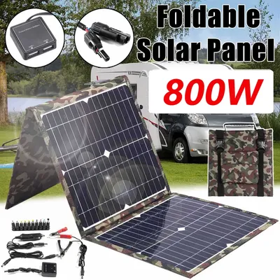 Solar panel komplettes Camping 800w faltbare Solar Power Bank Station tragbares Generator Ladegerät 18V für Auto Boot Caravan Camp