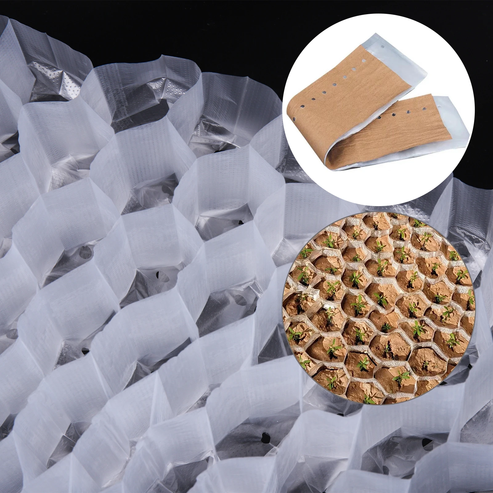 Waben form Kindergarten Tablett Sämling keimen Tasse abbaubare Sämling Anbau Werkzeug Garten Gewächshaus Pflanzt opf Pflanzer Image