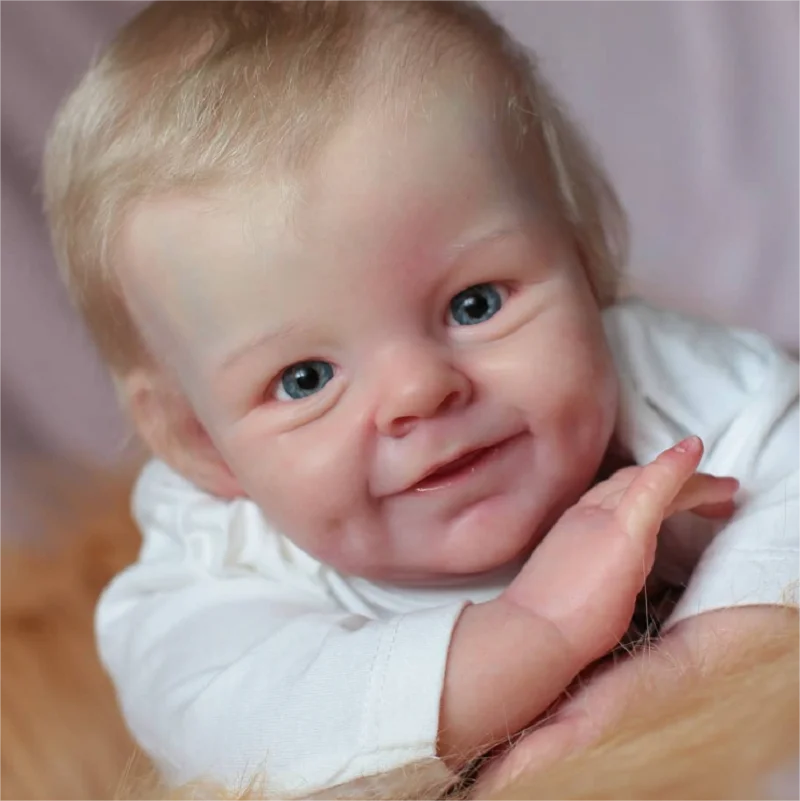 Gemalt Shaya Bebê Reborn 20-22 Zoll Handarbeit Fertigen Puppe Angepasst Kleinkind Junge Baby Puppe Für Kinder Muñecas Reborn