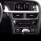 Console centrale in fibra di carbonio Aria condizionata Pannello CD Copertura Trim Cornice Adesivo
