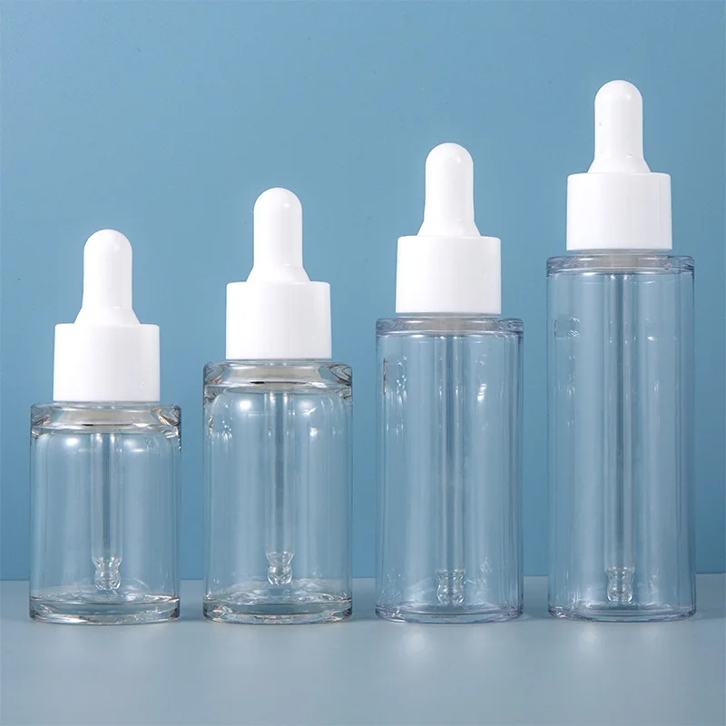 Bottiglia di olio essenziale contagocce 20/30/40/50ml Bottiglia contagocce in plastica PET trasparente Bottiglia di imballaggio per trucco fai da te Contenitore cosmetico