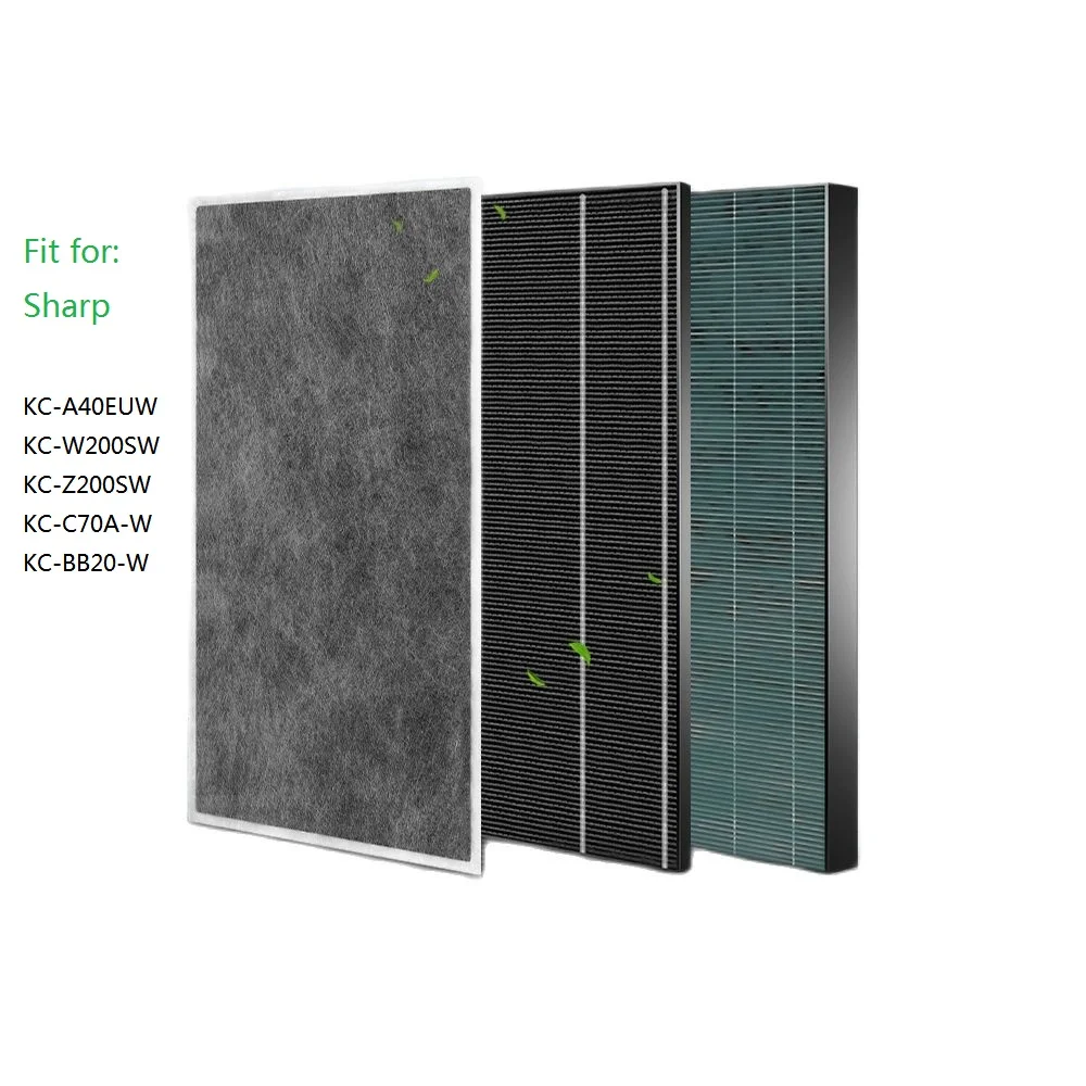 Hepa aktivkohle und formaldehyd filter set FZ-A41DFR für scharfe KC-A40EUW KC-W200SW KC-Z200SW KC-C70A-W KC-BB20-W Image