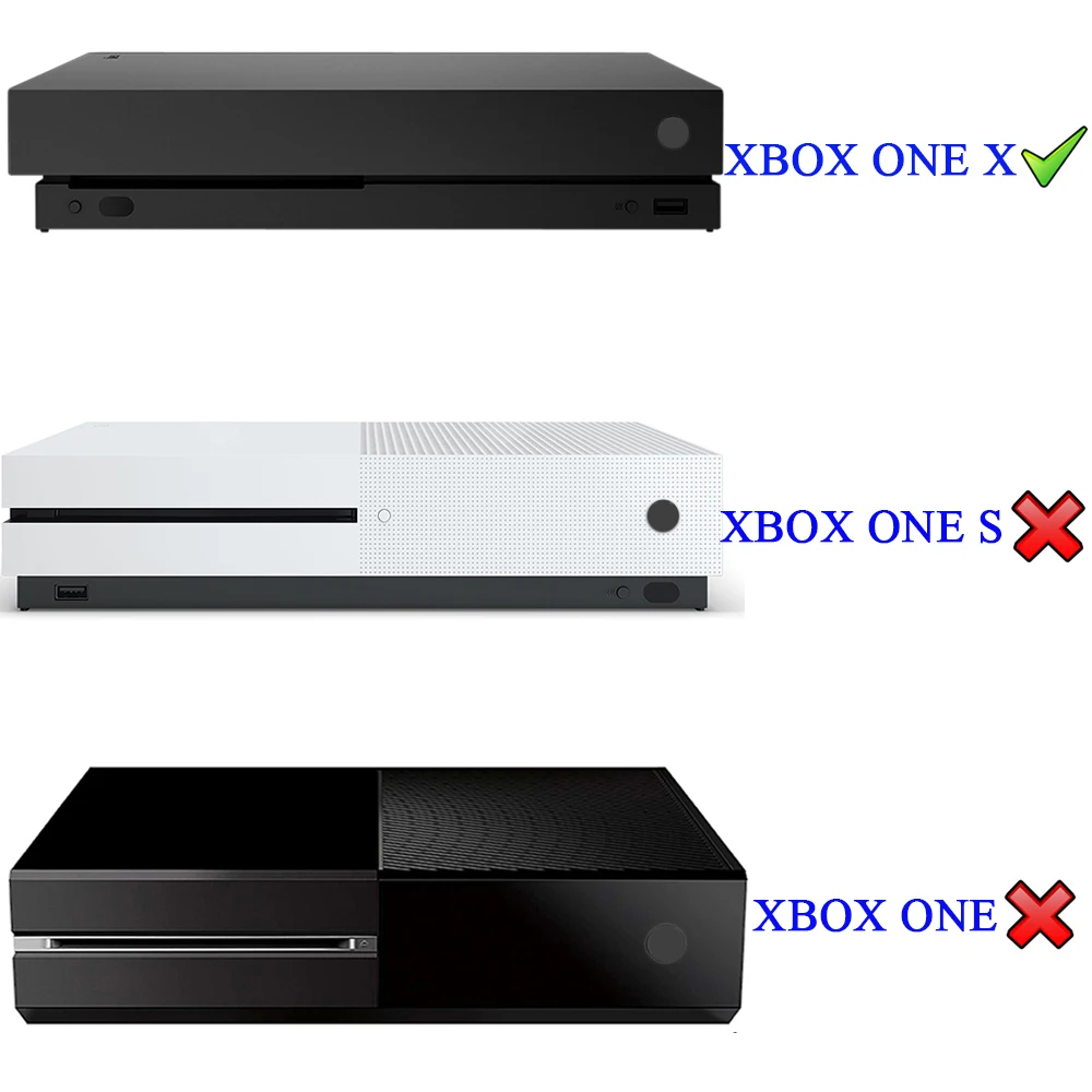 eXtremeRate Schwarzer vertikaler Konsolenständer für Xbox One X Image