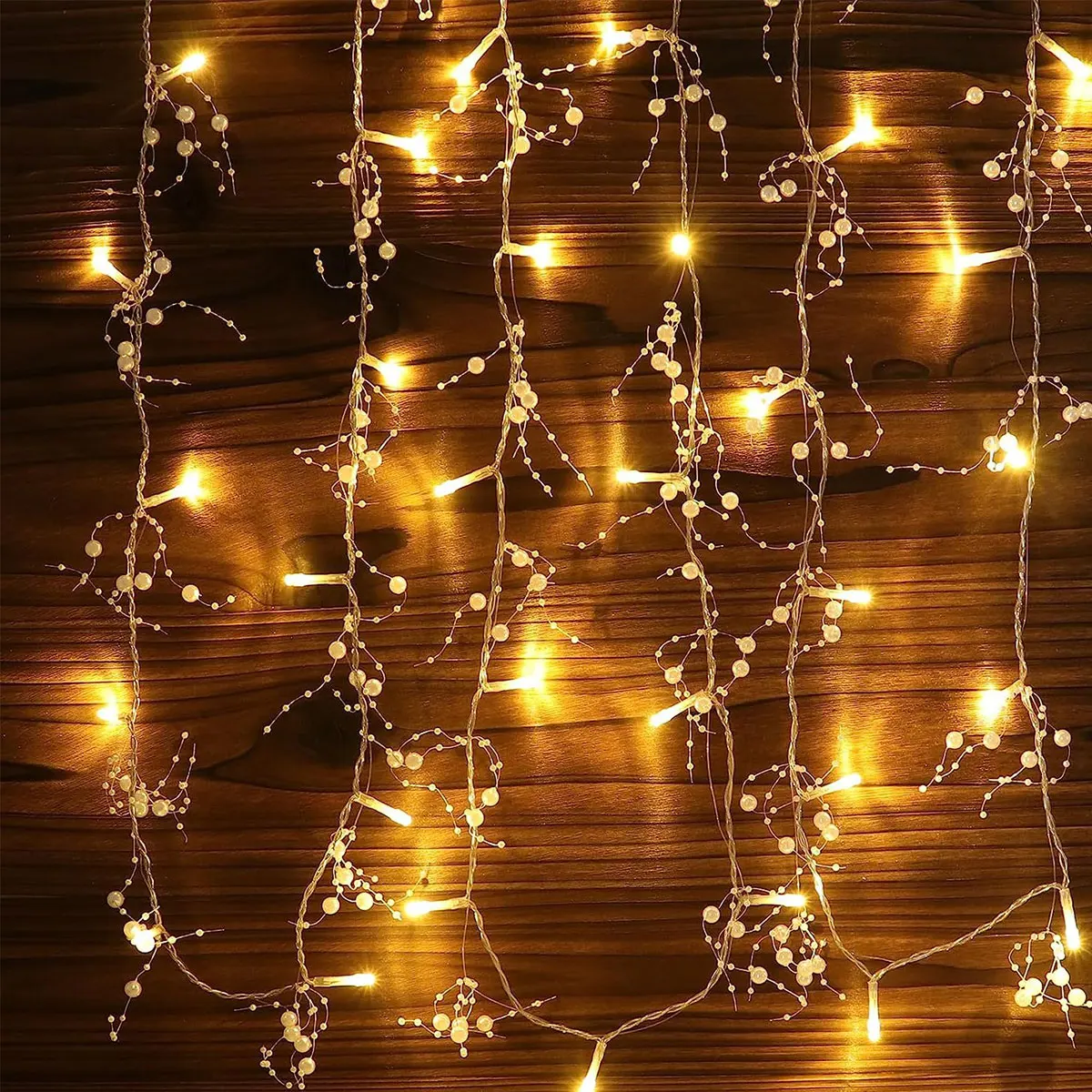 LED Perle Kupferdraht Lichterketten Batterie/USB betrieben Perle Perlmutt Lichterketten für Hochzeit Weihnachts feier Dekoration