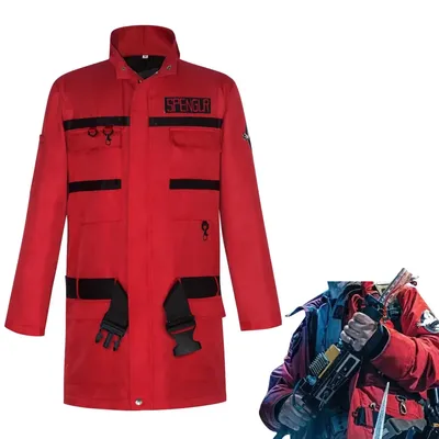 Ghost Cosplay Busters 2 Cosplay Frozen Empire Grooberson Kostüm Roter Mantel für Männer Frauen Image
