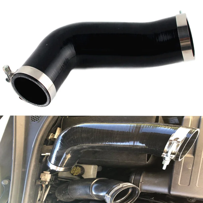 Silikon Turbo Einlass Ellenbogen Rohr Leistung Ansaugschlauch Rohr Für VW Golf MK7 GTI R Audi V8 MK3 A3 S3 TT MK3 2,0 T 2014 + Image