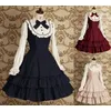 2020 Gothic Kleid Frauen Herbst Armee Grün Gurt Kleid Frauen Goth Kleid A-Line Mode Vintage Goth Kleid Für Größe S-2XL