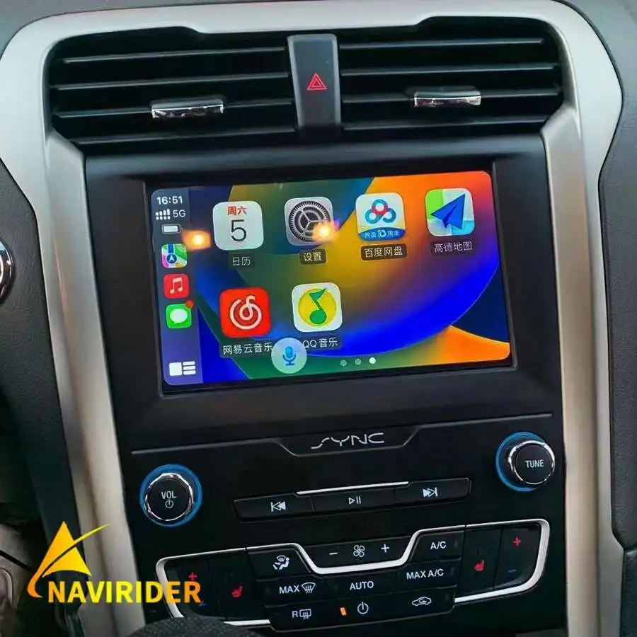 8 Zoll Look Auto Android 1280*720 Bildschirm Carplay für Ford Fusion Mondeo Autoradio Android 13 Multimedia GPS Video Player Image