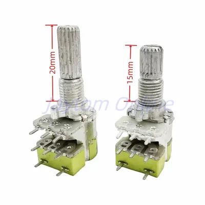1 stücke R125G 8 Pins 12Typ Duplex Potentiometer Stereo Kanal Mit Schalter B50K B503 Volumen Image