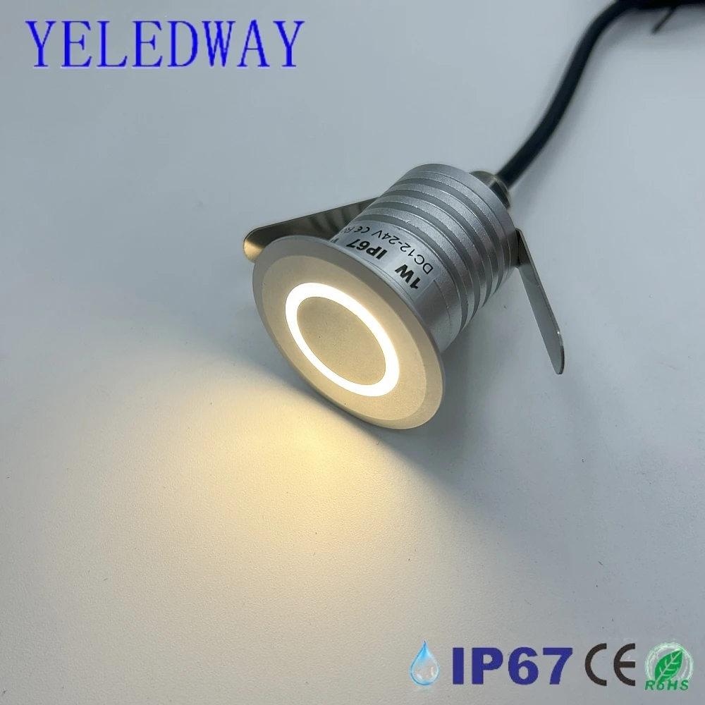 Ip67 12v 24v Garten beleuchtung im Freien 1w Hof Stufen treppe Boden deck LED Einbau leuchten wasserdichter unterirdischer Scheinwerfer Image