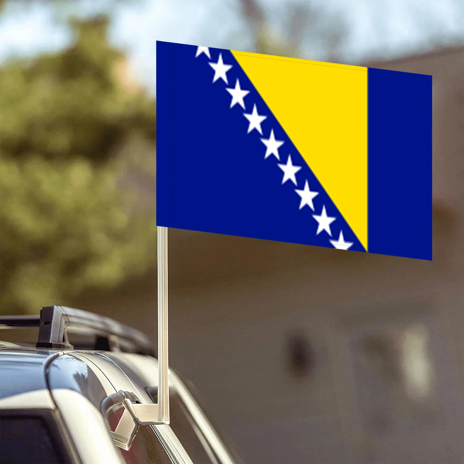 Flagns how Polyester Bosnien und Herzegowina Auto Flaggen Image