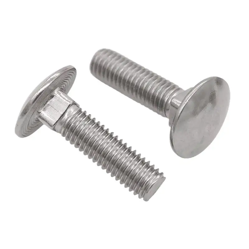 Edelstahl DIN603 Schlittschraube M6M8M10M12 Rundkopf-Regalnabenbolzen mit quadratischem Hals für den Einsatz im Automobilbereich Image