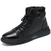Wasserdichte Stiefel für Herren, Leder, Plattform, trendig, 2025, Herrenschuhe, Y2k-Angebot, Retro, neu, Verkauf, Größe 44, rutschfest, hohe Qualität, 45