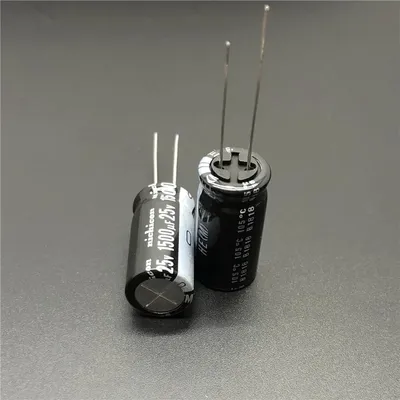 5 stücke 1500uf 25v nichicon er Serie 12,5x25mm extrem nieder ohmige 25 v1500uf Aluminium Elektrolyt Image