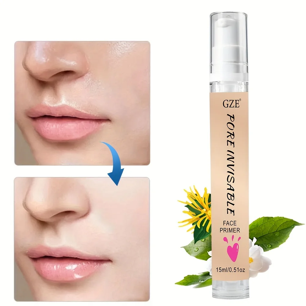 PORE INVISABLE FACE PRIMER Makeup, Blur + Pore Minimize Magical Perfecting Base Face Primer Under Foundation Pore Shrink Cream Image