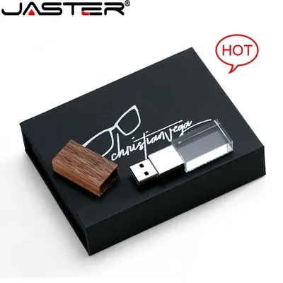 Holzdeckel, Kristall-Stick, 128 GB, mit Box, Memory Stick, 64 GB, kostenloses individuelles Logo, Image