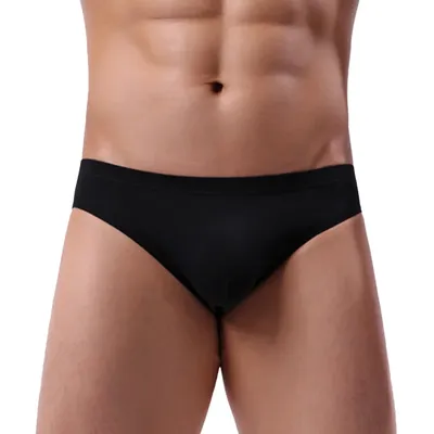 Herren Sexy U Convex Pouch Briefs Baumwolle Hautfreundliche Unterhose Dessous Low Rise Elastischer Image