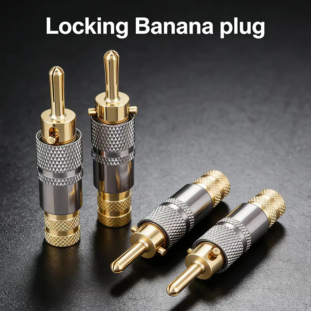 8 Stück Bananenstecker mit Verriegelung für DIY-Lautsprecherkabel Image