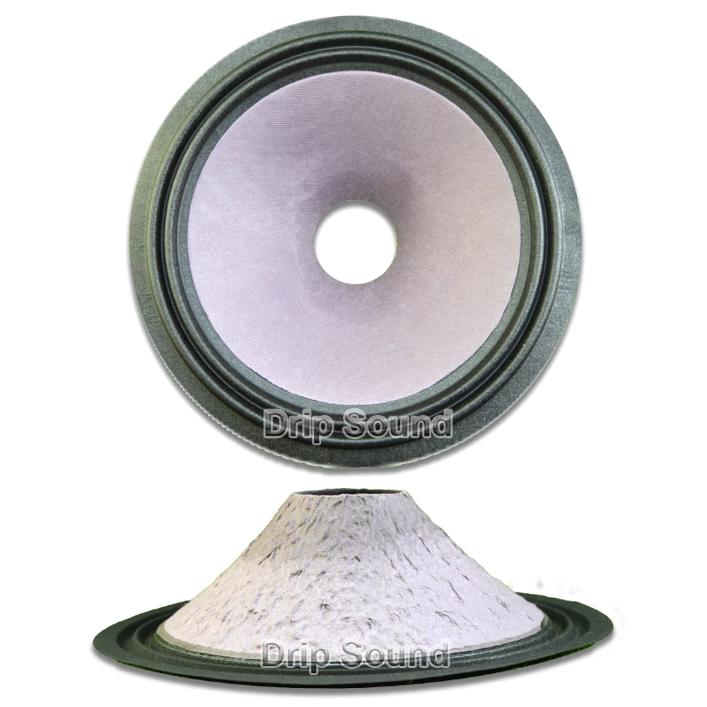 10 Zoll (250 mm) 49,5 mm Kernlautsprecher-Konus, Papiermembran, Tieftöner, Trommel-Papiermembran, 2-Ring-Stoffkante, Trumper-Bass-Reparaturteile # 2 Image