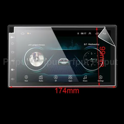 PET Film Screen Protector für ESSGOO G02Z026601 7 inch Android 2 Din Auto radio Multimedia Player auto Stereo Gps Navigation