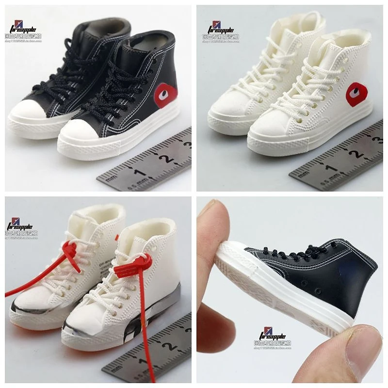 IN STOCK 1/6 female shoes high-top canvas shoes fit 12 inches action figure body model