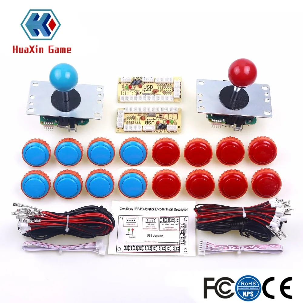 Original Japan Sanwa Joystick Arcade-Videospiele, PC, JLF TP 8YT, OBSN-30, USB Zero Delay Encoder, Himbeer-Pi, Kampfspiel
