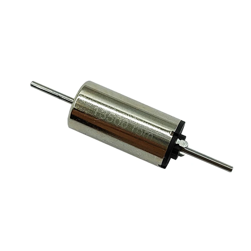 0816 Zweiachsiger 8mm Mikromotor 12 Volt 13.500 U/min 18.000 U/min Hohlwellenmotor Hochgeschwindigkeits-Starkmagnetmotor 1mm Durchmesser Welle Image