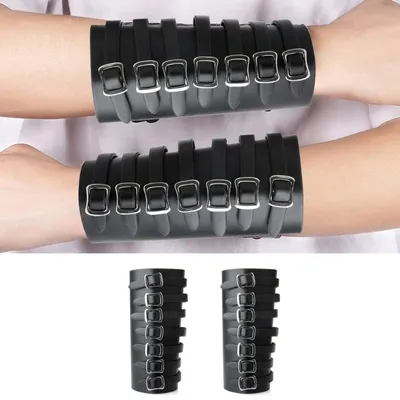 Verstellbarer Ritter-Handgelenkschutz, Halloween-Cosplay-Handgelenkarmschiene für Männer R7RF Image