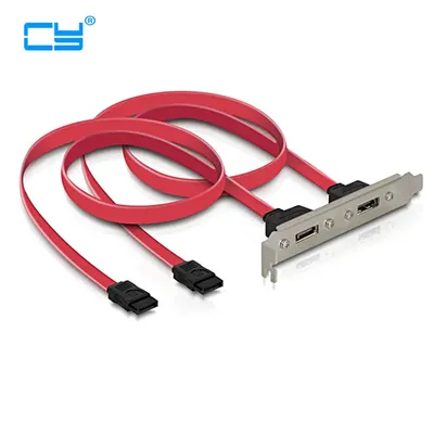 2 Ports SATA II Interne Zu ESATA II Externe PCI Halterung SATA Verlängerung Kabel 50CM