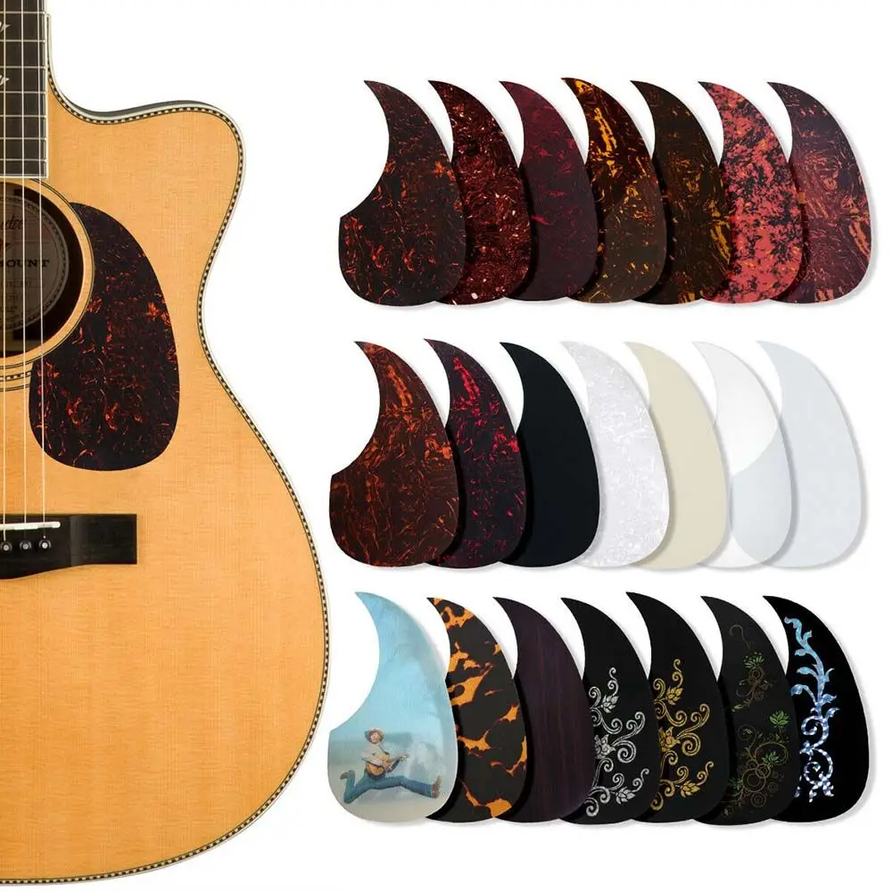 1 pc profession elle Folk Akustik gitarre Schlagbrett weiche Kratz platte selbst klebende Pick Guard Aufkleber für Akustik gitarre Image