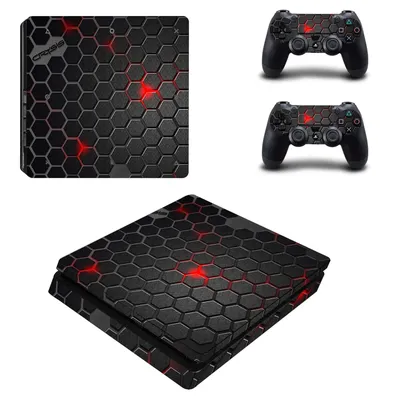 Custom Design PS4 Slim Aufkleber Schützende Haut Abdeckung Aufkleber für PS4 Slim Konsole & Image