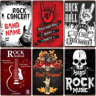 Rockmusik Vintage Zinns child, Rock Roll Metal Art Poster, Hard Rock Star, Retro Plaque für Bar, Image