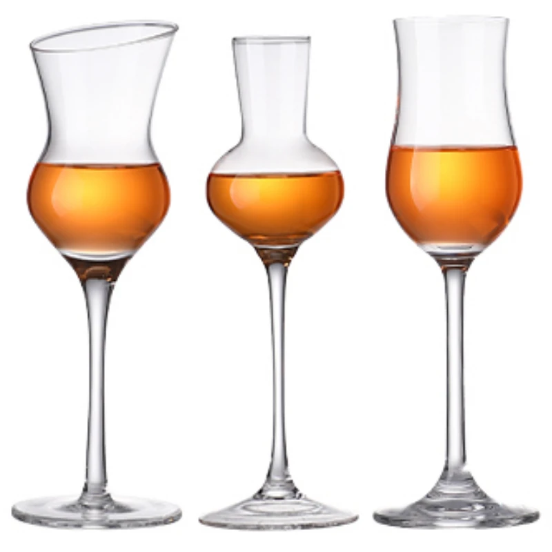 8 Stile 100-250ml Premium-Verkostungsgläser Tulpenförmiger Kelch für Whisky, Wodka, Brandy, Sake Professionelles Trinkglas zum Schnüffeln Image