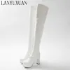 2017 Winter Neue High Heel Stiefel Freizeit Elegante Heels Sexy Frauen Schuhe Stiefel Runde Kappe