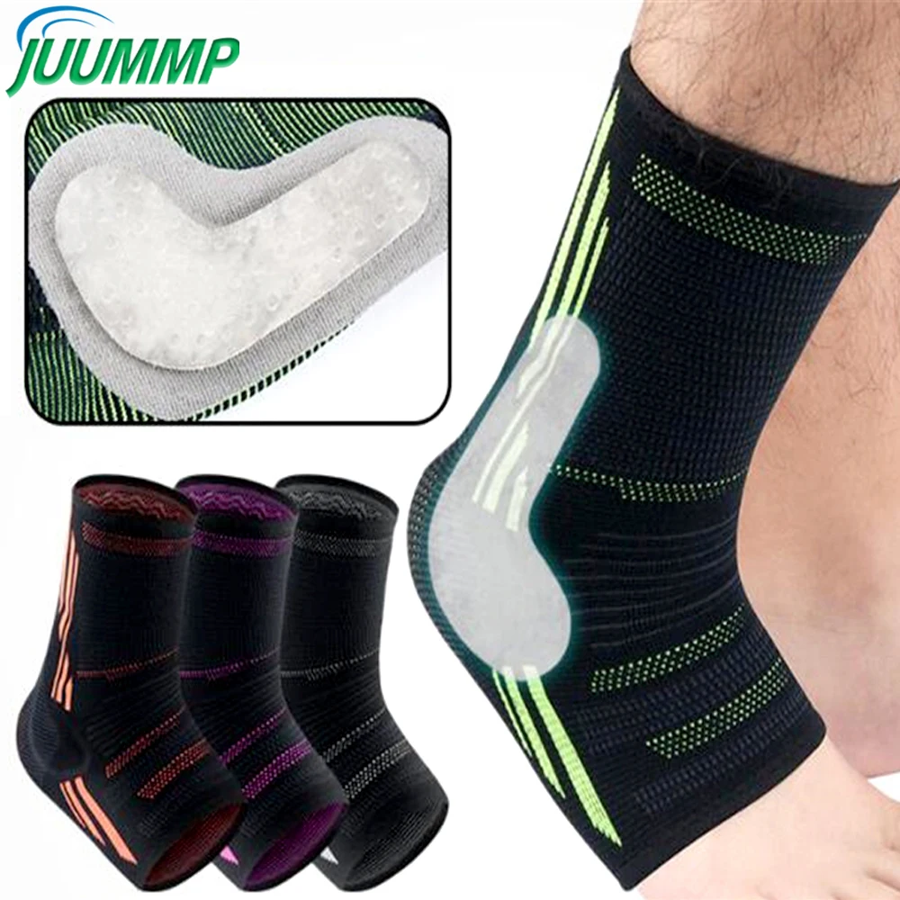 1 Stück Knöchelbandage, Kompressionsstützhülse mit Silikongel, Fußgewölbeunterstützung – steigert die Genesung von Gelenkschmerzen und Plantarfasziitis