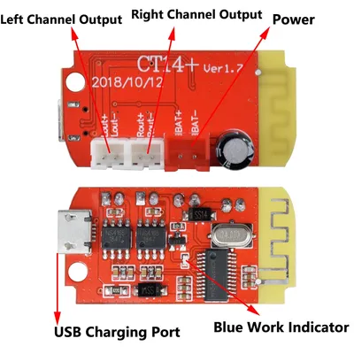 CT14 2*5W Dual Digital Audio Power Verstärker Bord Bluetooth Micro 4,2 Stereo Lautsprecher Änderung Image