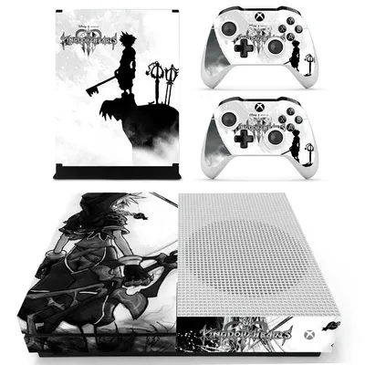 Kingdom Herzen Haut Aufkleber Aufkleber Abdeckung für Xbox One s schlanke Konsole und 2 Controller Image