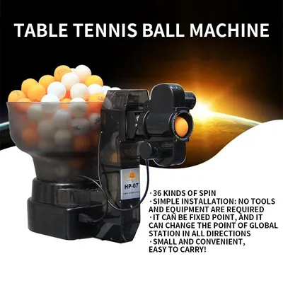 HP-07 automatische tischtennis ball maschine, multi-rotation und multi-punkt ball maschine, luxus home training gerät Image