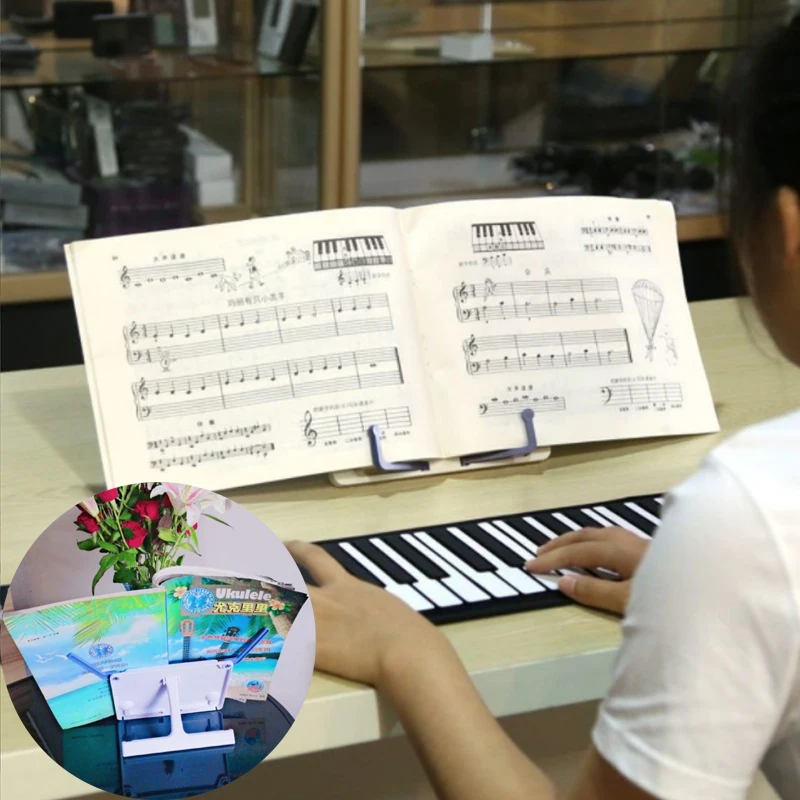 Noten ständer Geigen zubehör tragbarer Schreibtisch Musik buchst änder halter Klapp instrument Zubehör Universal gitarren ständer Image