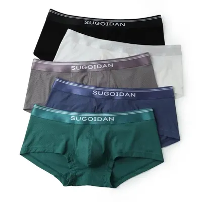 Modale Herren unterwäsche flache Eck hose Jugend niedrige Taille bequeme Sport vier Ecken Image