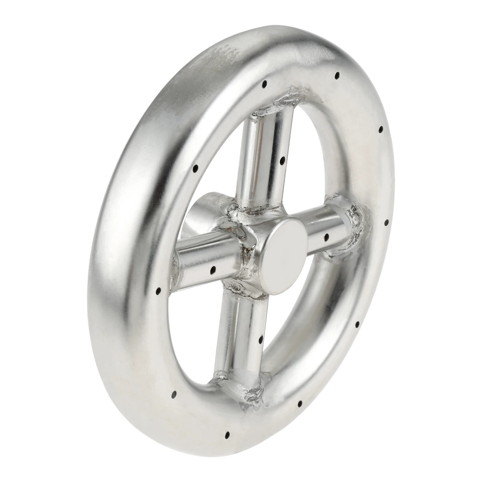 6 Inch Runde 304 Serie Edelstahl Feuerstelle Brenner Ring für Outdoor Feuerstelle, natürliche Gas & Propan Kamin BTU 88000 Max Image