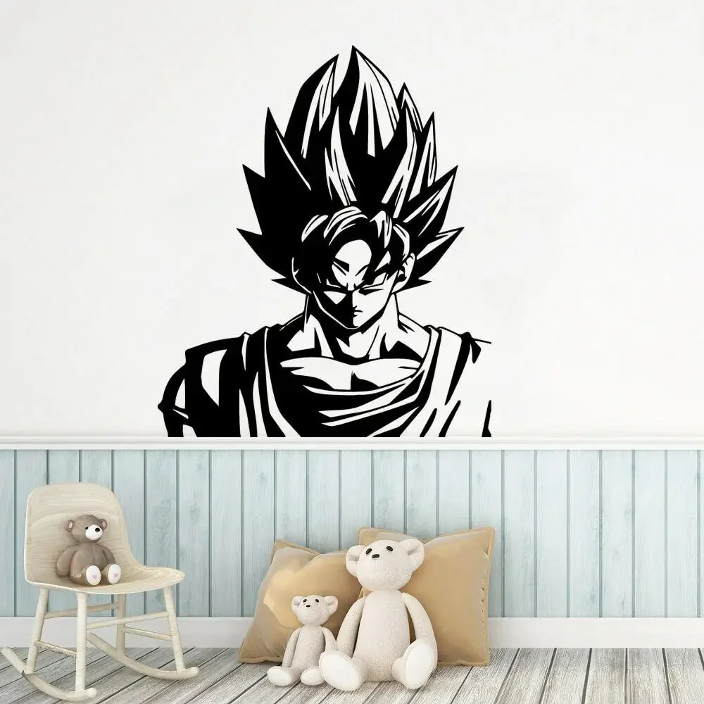 Japanischer Anime Wandtattoo Vinyl Cartoon-Figuren Wandaufkleber für Kinderzimmer Dekoration Design abnehmbare Kunsttapete A515