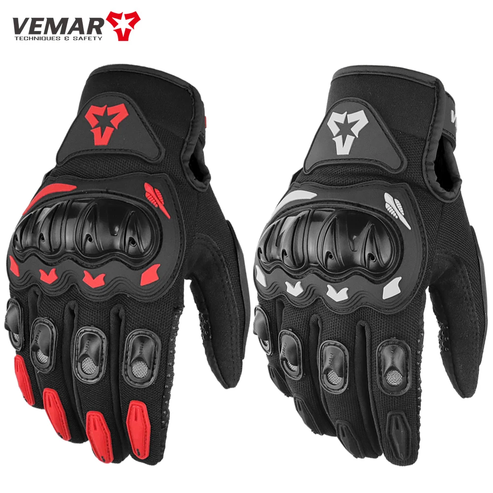 Sommer Motorrad Handschuhe Männer Frauen Voll Finger Touchscreen Motocross Racing Handschuhe Motorrad Fahrrad Radfahren Handschuh M-XXL Image