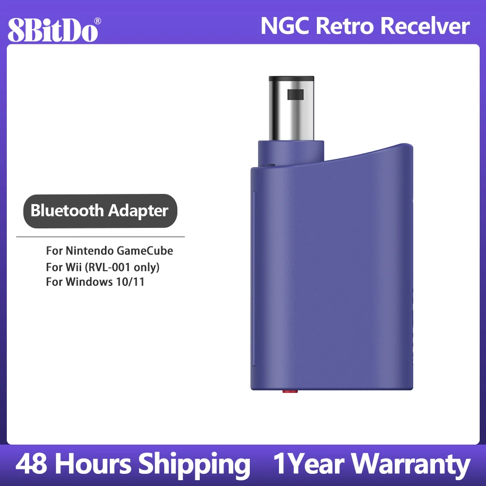8BitDo Bluetooth NGC Retro Recelver Wireless Adapter Dongle für Nintendo GameCube Wii für Windows 10/11 Spielzubehör Image